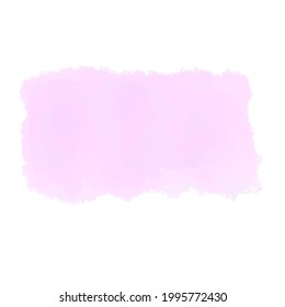 Watercolor abstract shape, vector stock illustration. For design and decoration, logo, business card, banner, social media