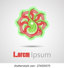 Watercolor abstract shape for your design. Vector illustration