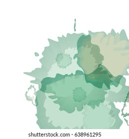 watercolor abstract stain with splashes modern creative
