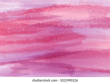 Watercolor abstract template background style vector art color pink white purple pastel tone