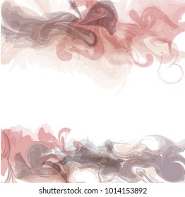 Watercolor abstract template background vector art pastel pink white grey hand drawn idea design