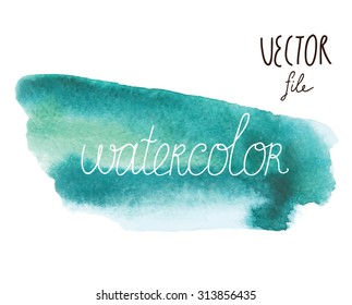 Watercolor abstract vector