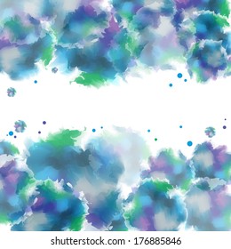 Watercolor abstract vector background.