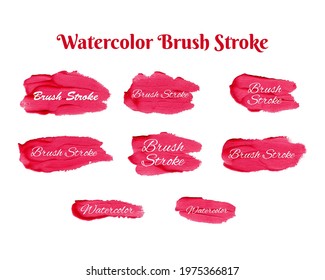 Watercolor Abstract Vector Shapes Set, Watercolor Brush Stroke, Watercolor Texture Brush