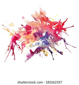 Watercolor abstraction. Vector background 