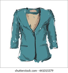 Watercolor accessory. Ladies clothing. Vector.