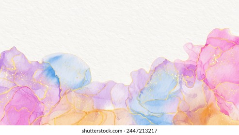 Watercolor alcohol ink background vector design in eps 10