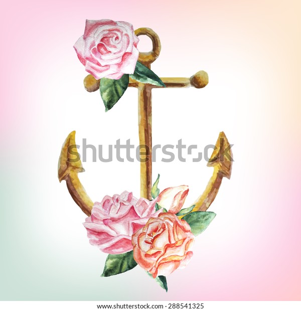 floral anchor wallpaper