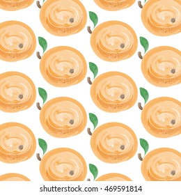 watercolor  apricots background, vector format
