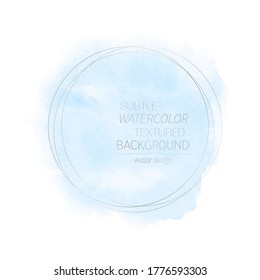 Watercolor aqua blue paint background - Vector. Perfect art abstract design for any creative ideas.	