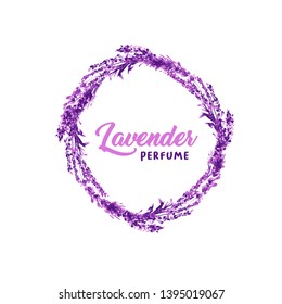 Watercolor or Aquarelle Paintings of Vector Lavender. Isolated Watercolour Stylixed Lavandula or Hand Drawn Tea Herbs Flower. Summer Blossom or Foliage of Garden Plant in Aquarelle. Provence Perfume.