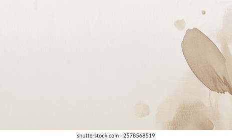 Watercolor art background. brown beige and khaki watercolor backdrop empty space for text, banner, presentation or product display graphic design