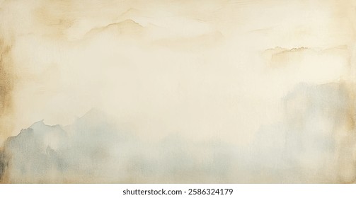 Watercolor art background. brown beige and green watercolor backdrop empty space for text, banner, presentation or product display graphic design