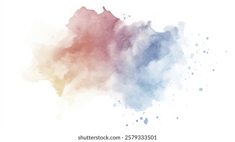 Watercolor art background. red pink and purple blue watercolor backdrop empty space for text, banner, presentation or product display graphic design