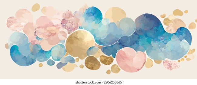 watercolor art background vector. Wallpaper design