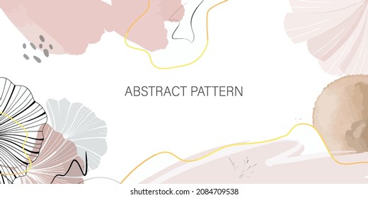 Watercolor art background vector.Wallpaper design with paint brush. Illustration for prints, wall art, cover and invitation cards.