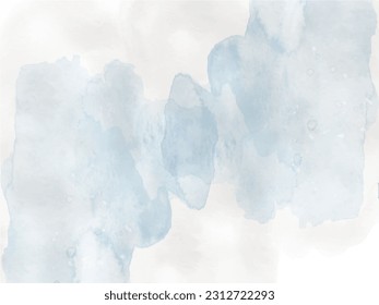 Watercolor artistic painted invitation colorful abstract background. Vector illustration design light cloudy template for wedding invitation.