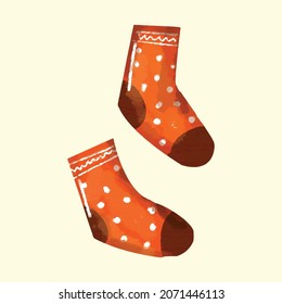 Watercolor Autumn Decoration. Watercolor autumn objects collection including cloud with sweater, scarf, hot chocolate, oak leaf, candle, socks, diary and berries