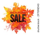 Watercolor autumn foliage vector sale banner