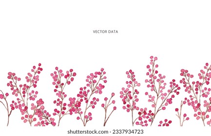 Watercolor. Autumn nuts vector background illustration with watercolor touch. Autumn plants watercolor illustration.