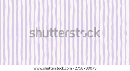 Watercolor Baby Stripe Seamless Pattern. Vector Hand Drawn Vertical Stripes Background in Pastel Lavender Colors For Nursery Fabric, Gift Wrap, Web Design