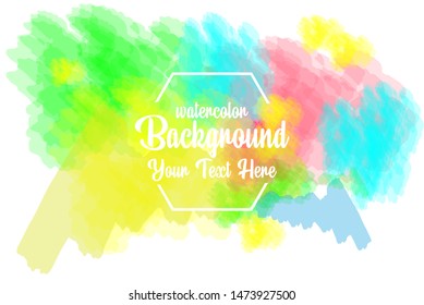 watercolor background abstarct vector template