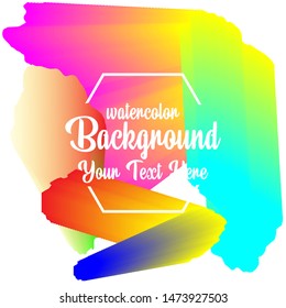 watercolor background abstarct vector template