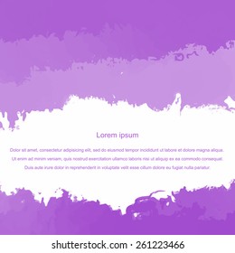 Watercolor background blank