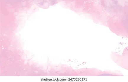 Watercolor background with blank copy space