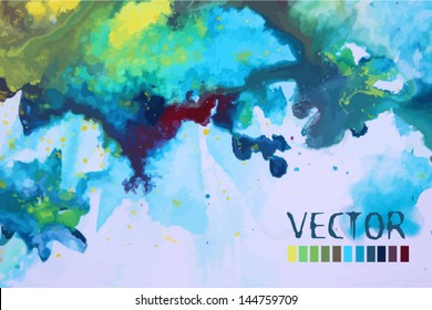 watercolor background of a blue the violet