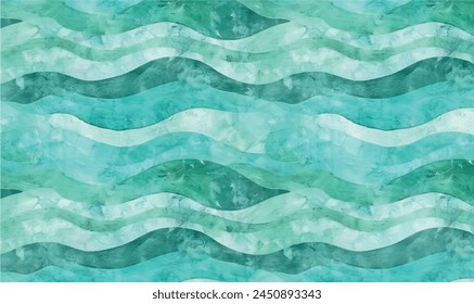 watercolor background brush strokes, turquoise waves