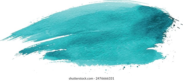 watercolor background brush strokes, turquoise