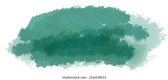Aquarell-Hintergrund von Hand in Formen, Himmel, Wolke, Cluster auf weißem Hintergrund