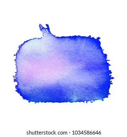 Watercolor background. Colorful bunner for paper design. Artistic element for card, scrapbook and other