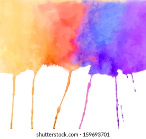 Watercolor background. Colorful vector eps 10