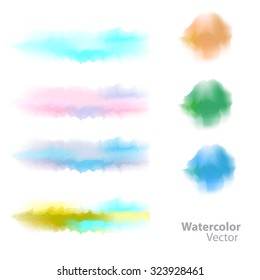 Watercolor background Colourful template
