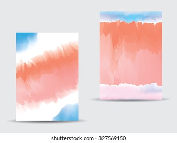 Watercolor background Colourful template