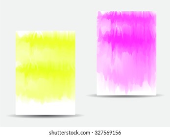 Watercolor background Colourful template
