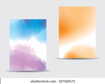 Watercolor background Colourful template