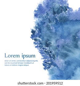 Watercolor background with copy space