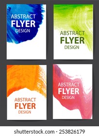 watercolor background design for flyer or brochure