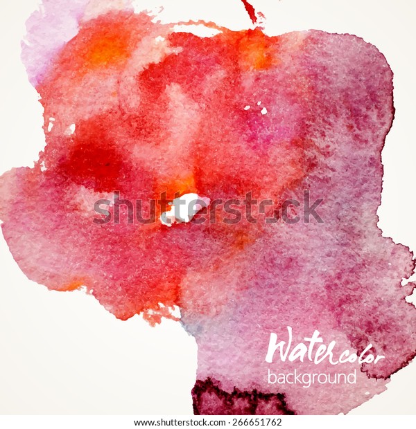 Watercolor Background Design Posters Flyers Brochures Stock Vector