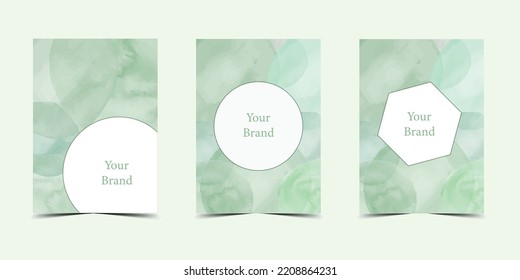 conjunto de diseño de fondo de acuarela, fondo de acuarela abstracto elegante, diseño de afiches y cubiertas, saludos, afiche, tarjeta de invitación