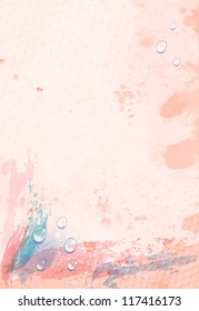 watercolor background with drops