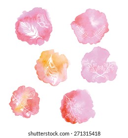 Watercolor background. Element for your design Vector illustration