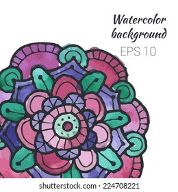 Watercolor background. EPS 10