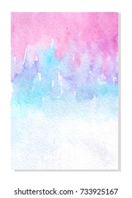 Watercolor background. Eps 10 vector illustration.