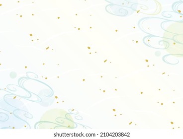 Watercolor background with flowing water patterns