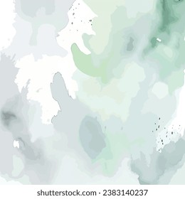 Watercolor background of light grey, light green and pale blue 235