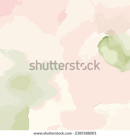 Watercolor background of light pink, light coral and pale olive